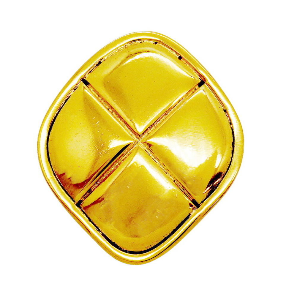 CHANEL Gold Diamond Brooch